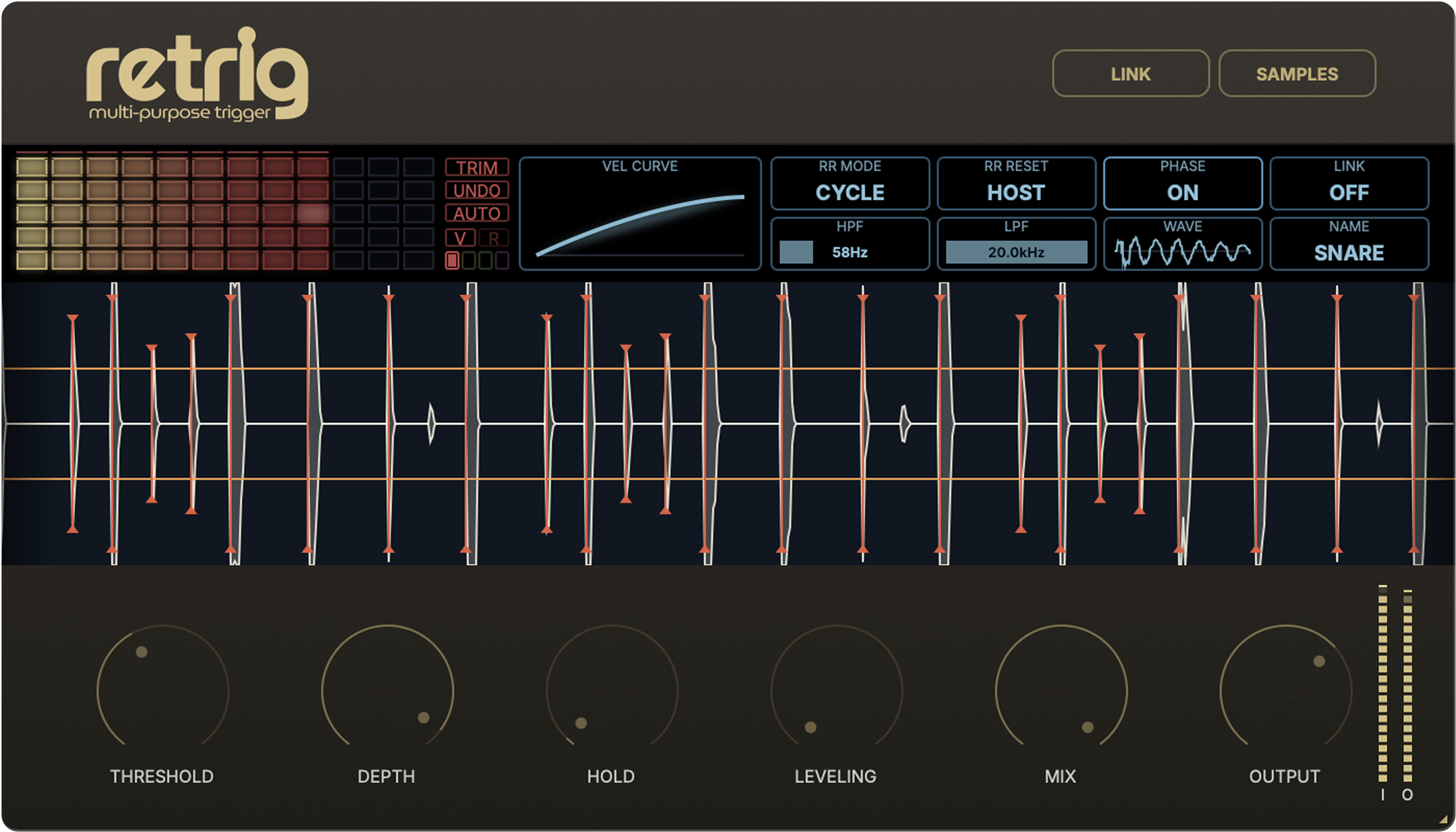 Retrig MP Trigger plugin interface